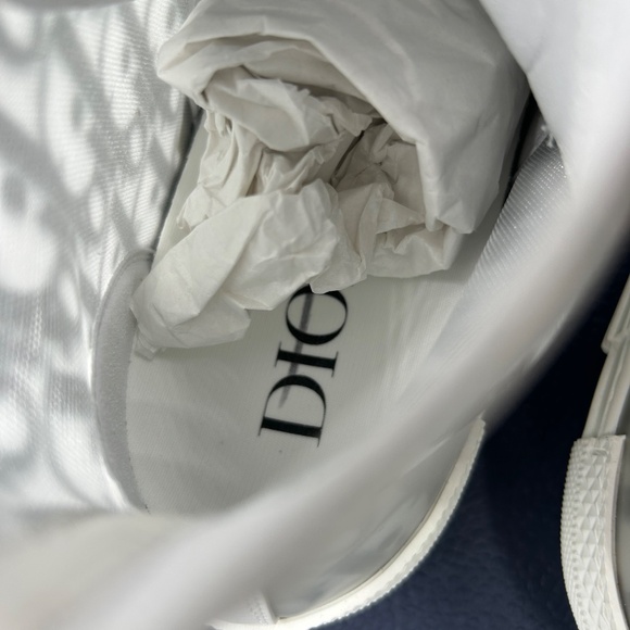 Men’s B 23 high top canvas oblique sneakers size 42 made in Italy - Picture 10 of 13